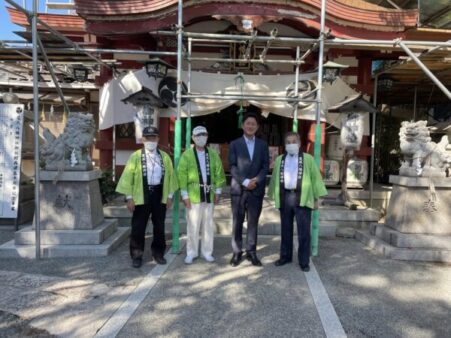 今朝は阪急武庫之荘駅前の街頭宣伝からスタート。