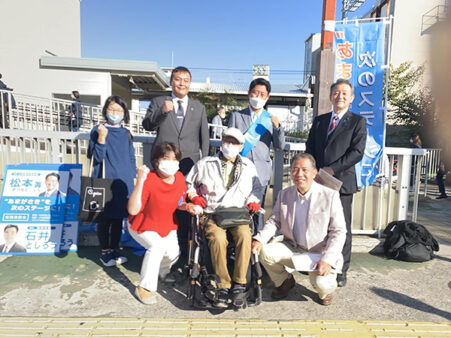 今朝は武庫之荘でのご挨拶。